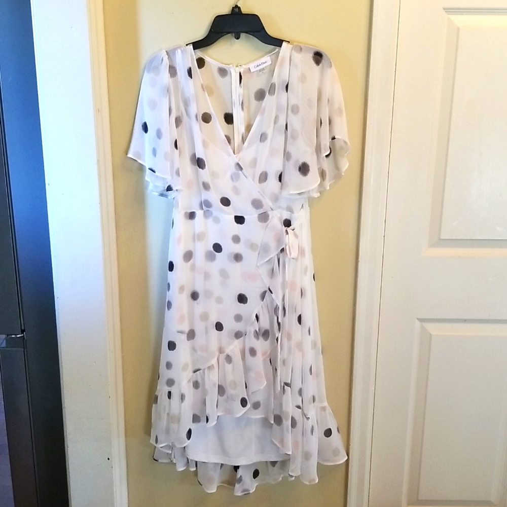 Calvin Klein women's high low dress